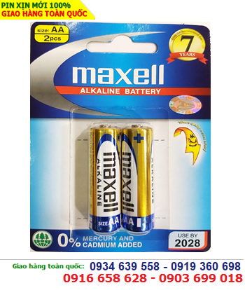 Maxell LR6(GD) 2B; Pin AA Maxell LR6(GD)2B Alkaline 1.5V Made in Indonesia